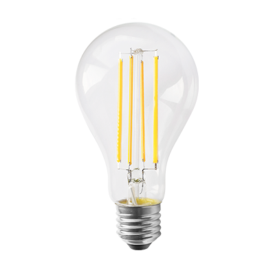Lampadina LED Goccia a filamento trasparente 14 W, Equivalente a 120 W, Attacco E27