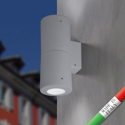 Applique lampada da parete (Franca 90 2L) GU10 CCT 7W IP55 - Fumagalli