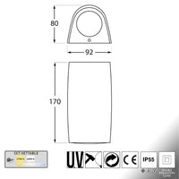 Thumbnail for Applique Lampada da parete (Marta 90) GU10 3,5w CCT - Fumagalli